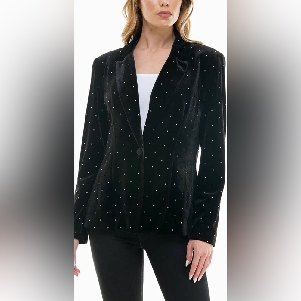 Philosophy Republic Clothing Black Velvet Formal Blazer